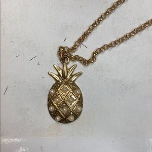Marleylilly gold pineapple long pendant necklace